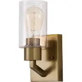 Kichler LED Wandlamp Deryn | 1X E27 Max 60W | Natural Brass
