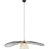 Reality LAURIS hanglamp R36791032 mat zwart - metaal - 150 x 100 cm