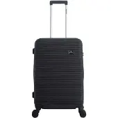 Saxoline - Twist | Harde Koffer / Trolley / Reiskoffer - M - Zwart - Zwart / Medium