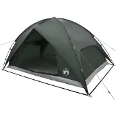 vidaXL Campingtent met waterdichte regenfly 4-persoons Leger Groen