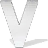 HEMA Discoletter V 10x9x10cm (zilver)