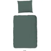 Good Morning Peuter Dekbedovertrek Katoen Uni - olive green 120x150cm