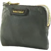 Caterina Lucchi Leren kaarthoes Fanny Wallet Grigio Chiaro grijs