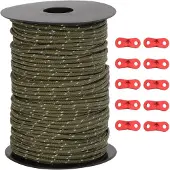 vidaXL Tentscheerlijn met reflecterende strips en spanners 50 m 3 mm