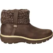 SKECHERS Boots 'Slip-Ins Relaxed Fit' donkerbruin