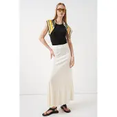 Big Dart Hoge Taille A-Lijn Maxi Rok