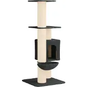 Syfax Kattenboom met sisal krabpalen Donkergrijs 137 cm