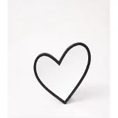 Vtwonen spiegel Hart Black (30 cm)