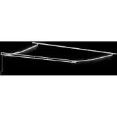 vidaXL Zonnescherm Frame Wit 450 × 350 cm Aluminium