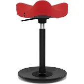 Varier Stokke Move Compact zadelkruk, Rood/Zwart Revive - ergonomisch