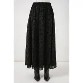 Big Dart Bloemen Hoge Taille Maxi Rok