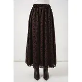 Big Dart Bloemen Hoge Taille Maxi Rok