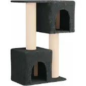 Syfax Kattenboom met sisal krabpalen Donkergrijs 114 cm