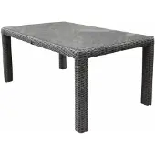AVH-Collectie Bergamo dining tuintafel 180x100xH78 cm wit grijs