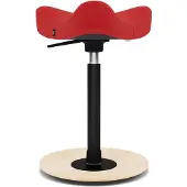 Varier Stokke Move Compact zadelkruk, Rood/Naturel Revive - ergonomisch