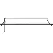 vidaXL Uitschuifbare luifel Oranje, Zwart en Geel 3,5 x 2 m