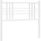 vidaXL Vervangend hoofdbord 100 cm metaal wit
