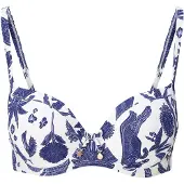 Lingadore Bikinitop blauw / wit