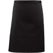 Premier Unisex Volwassenencollectie Halflang Taille Schort (Zwart)