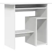 vidaXL Bureau 80x45x74 cm bewerkt hout wit