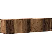 vidaXL Tv-wandmeubel 120x30x30 cm bewerkt hout oud houtkleurig