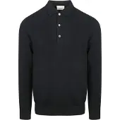 Profuomo Longleeve Polohirt Luxury Baic Navy
