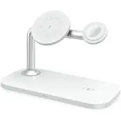 RealPower 416596 ChargeAir MAG Ladestation mit Magsafe weiss