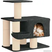 Syfax Kattenboom met sisal krabpalen Donkergrijs 96 cm