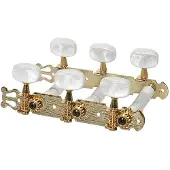 Boston 127-PG Stemmechanieken voor Klassieke Gitaar 3L/3R Goud met Parelmoer Knoppen 70 mm
