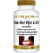Golden naturals Rode Gist Rijst & Q10 Vegan 360 tabletten