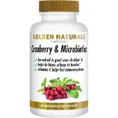 Golden naturals Cranberry & probiotica (60 capsules)