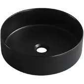 SENSEA Waskom Studio - Keramiek - Rond - Mat Zwart - 37cm