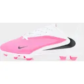 Nike Phantom 6 Low Club Gras / Kunstgras Voetbalschoenen (MG) Kids Wit Felroze Zwart