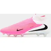 Nike Phantom 6 High Elite Kunstgras Voetbalschoenen (AG) Wit Felroze Zwart