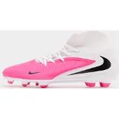 Nike Phantom 6 High Club Gras / Kunstgras Voetbalschoenen (MG) Wit Felroze Zwart