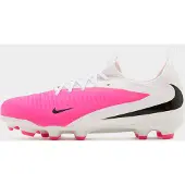 Nike Phantom 6 Low Academy Gras / Kunstgras Voetbalschoenen (MG) Kids Wit Felroze Zwart