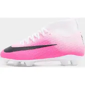 Nike Mercurial Superfly 11 Club Gras / Kunstgras Voetbalschoenen (MG) Kids Felroze Wit Zwart