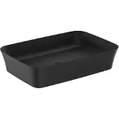 Ideal standard Ipalyss opbouwwastafel, 55x38cm, rechthoekig, black matt