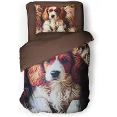 Eleganzzz Kinder Dekbedovertrek Micropercal Kooiker - brown 140x200/220cm