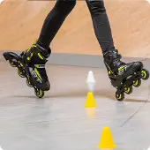 Raven Verstelbare 3-in-1 Skates Profession Zwart/Lime 35-39