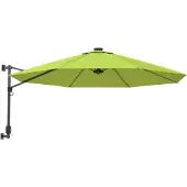 vidaXL Wandparasol 290 cm appelgroen