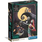 Clementoni - Puzzel - 1000 Stukjes - Disney Nightmare Before Christmas - Compact Box