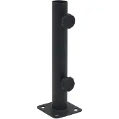 vidaXL Parasolvoet voor Ø32/34/38 mm stok staal matzwart