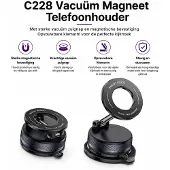 Yesido NOFA,Magnetische Telefoonhouder Auto-360 draaibaar-Sterke Magneet-Zwart