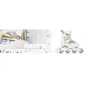 Raven Profession 3-in-1 Inline Skates/Rolschaatsen Wit/Goud 38-42
