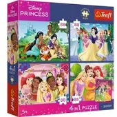 Trefl Puzzel 4 in 1 Disney Princess 4x88