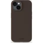 Holdit Silicone Case voor de Apple iPhone 15 - Chocolate