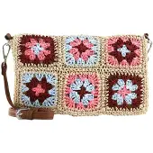 s.Oliver Schoudertas beige / lichtblauw / chocoladebruin / rosa