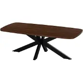Giga Meubel Salontafel Jaimy Walnoot Deens Ovaal 100cm