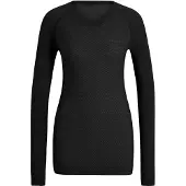 Falke - Light Longsleeve Shirt Regular W Black voor Dames van Wol - Maat M - Zwart